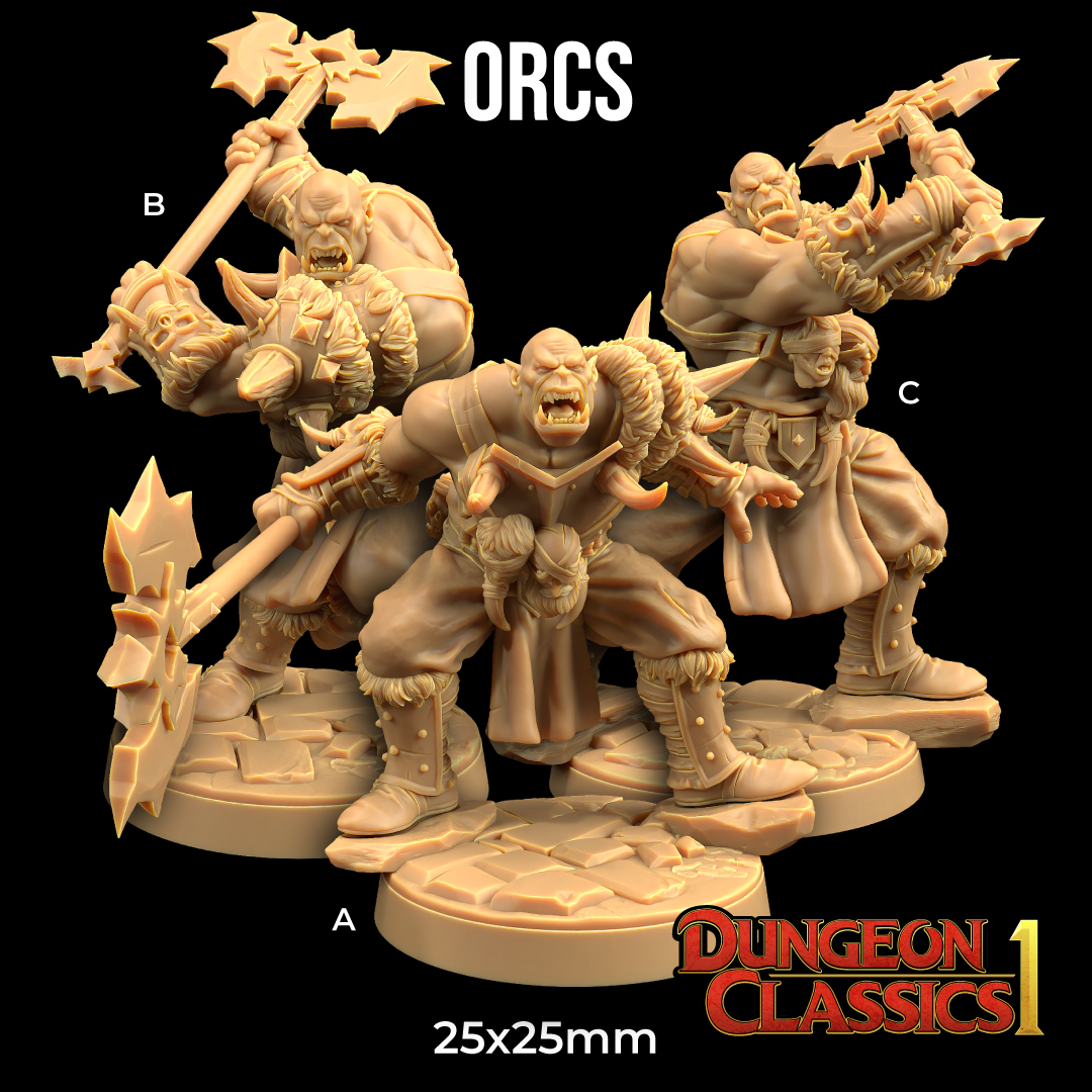 Orcs | PRESUPPORTED | Dungeon Classics
